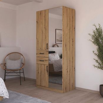 Maika Artisan Oak 91cm 3 Door Combi H210cm Wardrobe
