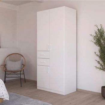 Maika Alpine White 91cm 3 Door H210cm Wardrobe