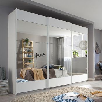 Malibu Alpine White 271cm 3 Door Sliding Wardrobe
