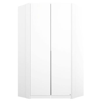 Memphis Alpine White 119cm 2 Door Corner Wardrobe