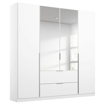 Memphis Alpine White 181cm 4 Door Combi Wardrobe