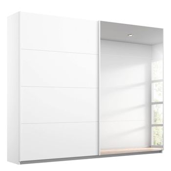 Memphis Alpine White 226cm 2 Door Mirror Sliding Wardrobe