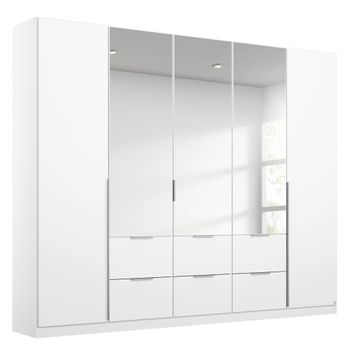 Memphis Alpine White 226cm 5 Door Combi Wardrobe