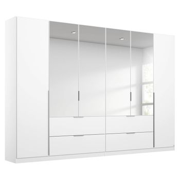 Memphis Alpine White 271cm 6 Door Combi Wardrobe