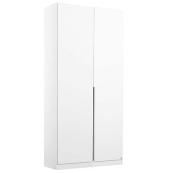 Memphis Alpine White 91cm 2 Door Wardrobe
