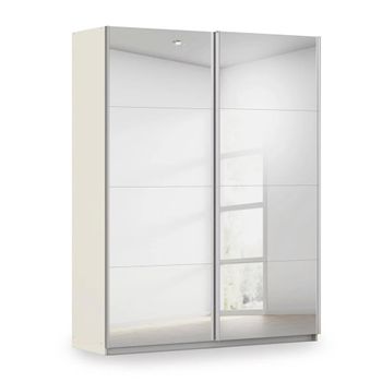 Miramar Type-3 Champagne Fully Mirrored 181cm 2 Door Sliding Wardrobe