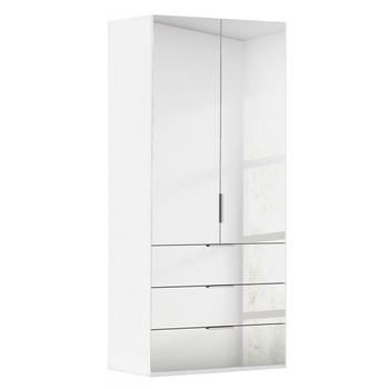 Miramar Type-5 Alpine White 101cm 2 Door Combi Wardrobe