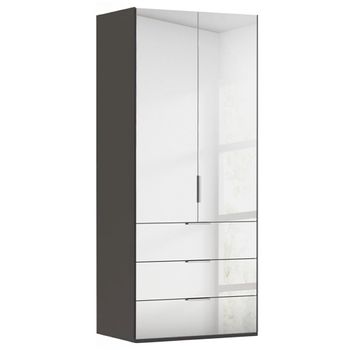 Miramar Type-5 Graphite 101cm 2 Door Combi Wardrobe