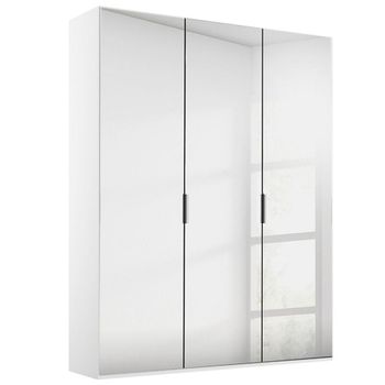 Miramar Type-5 Alpine White Mirrored 151cm 3 Door Wardrobe