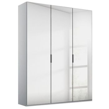 Miramar Type-5 Silk Grey Mirrored 151cm 3 Door Wardrobe