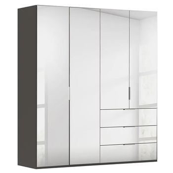 Miramar Type-5 Graphite 201cm 4 Door Combi Wardrobe