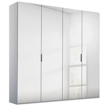 Miramar Type-5 Silk Grey Mirrored 201cm 4 Door Wardrobe