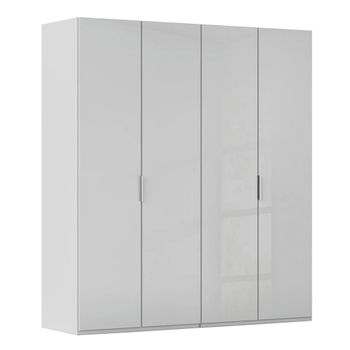 Miramar Type-5 Silk Grey and Silk Grey Glass 201cm 4 Door Wardrobe