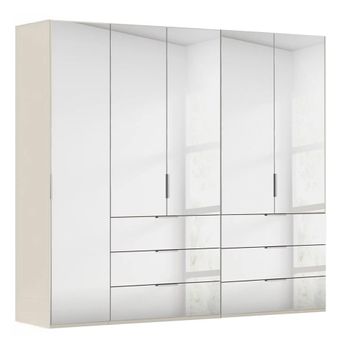 Miramar Type-5 Champagne 251cm 5 Door Combi Wardrobe