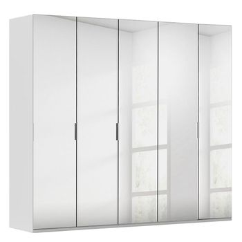 Miramar Type-5 Silk Grey Mirrored 251cm 5 Door Wardrobe