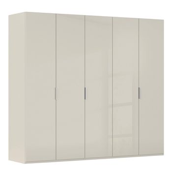 Miramar Type-5 Champagne and Champagne Glass 251cm 5 Door Wardrobe