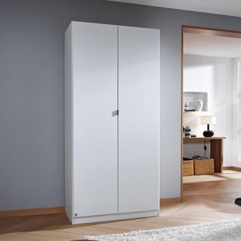 Ontario Alpine White 91cm 2 Door Wardrobe