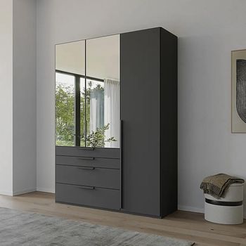 Purisma Graphite 151cm 3 Door Combi Wardrobe