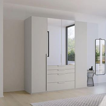 Purisma Silk Grey 201cm 4 Door Combi Wardrobe