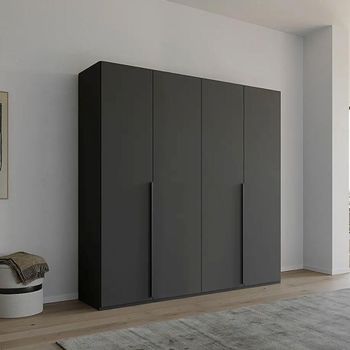 Purisma Graphite 201cm 4 Door Wardrobe