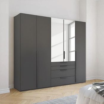 Purisma Graphite 251cm 5 Door Combi Wardrobe