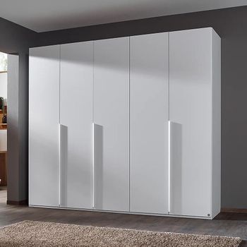 Purisma Alpine White 251cm 5 Door Wardrobe