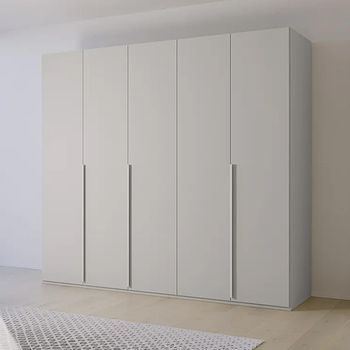 Purisma Silk Grey 251cm 5 Door Wardrobe