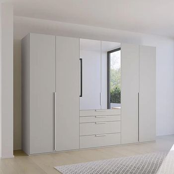 Purisma Silk Grey 301cm 6 Door Combi Wardrobe