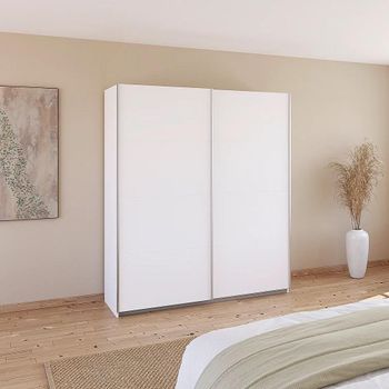 Quadra Alpine White 181cm 2 Door Sliding Wardrobe