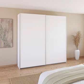 Quadra Alpine White 226cm 2 Door Sliding Wardrobe