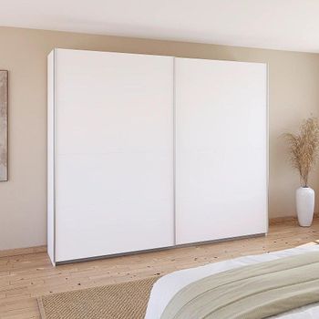 Quadra Alpine White 271cm 2 Door Sliding Wardrobe