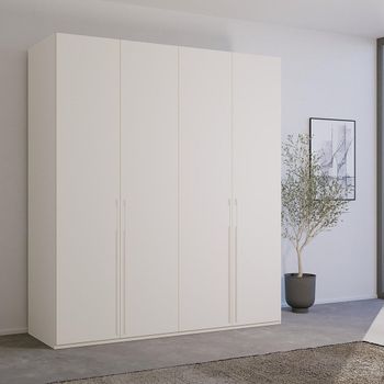 Skat Pure Alpine White 201cm 4 Door Wardrobe