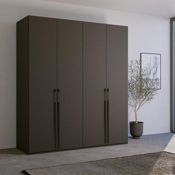 Skat Pure Graphite 201cm 4 Door Wardrobe