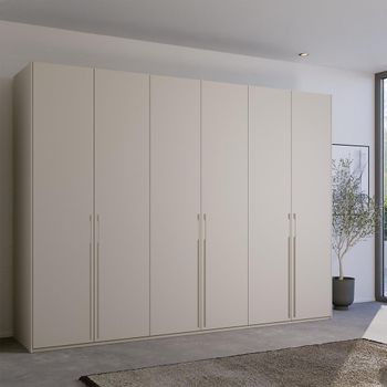Skat Pure Silk Grey 301cm 6 Door Wardrobe