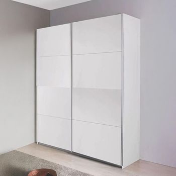 Subito Alpine White 136cm 2 Door Sliding Wardrobe