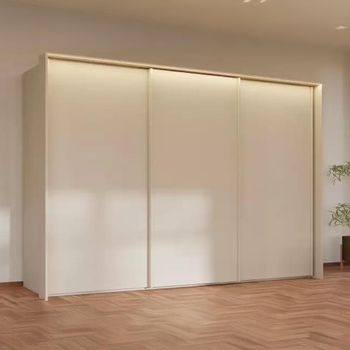 Taro Champagne 301cm 3 Door Sliding Wardrobe