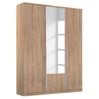 Texas Sonoma Oak 136cm 3 Door Combi Wardrobe
