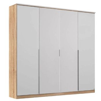 Texas Sonoma Oak and Alpine White 181cm 4 Door Wardrobe