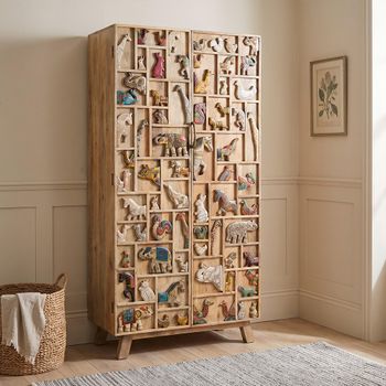 Safari Mango Wood 2 Door Wardrobe