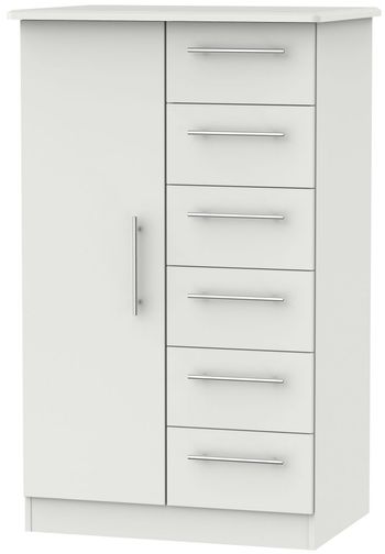 Sherwood Midi Grey 1 Door Wardrobe