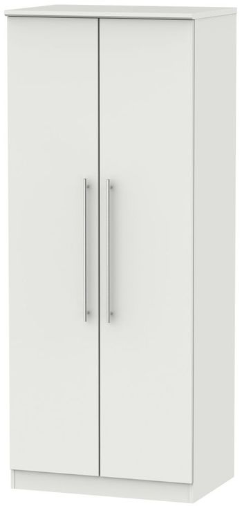 Sherwood Grey 2 Door Plain Wardrobe