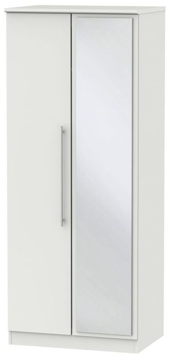 Sherwood Grey 2 Door 1 Mirror Wardrobe