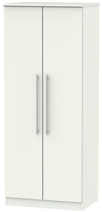 Sherwood Porcelain 2 Door Plain Wardrobe