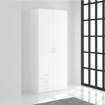 Space White 2 Door 3 Drawer Wardrobe