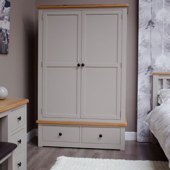 Diamond Painted 2 Door 2 Drawer Wardrobe