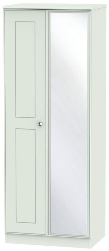 Victoria Grey 2 Door 1 Mirror Tall Wardrobe