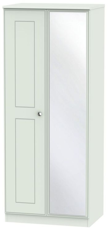 Victoria Grey 2 Door 1 Mirror Wardrobe