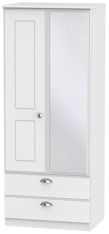 Victoria White 2 Door Midi Wardrobe