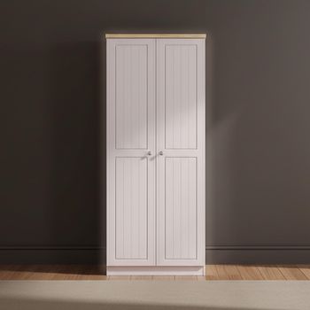 Vienna Cashmere 2 Door Plain Wardrobe