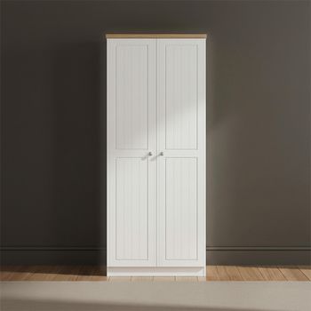 Vienna Porcelain 2 Door Plain Wardrobe